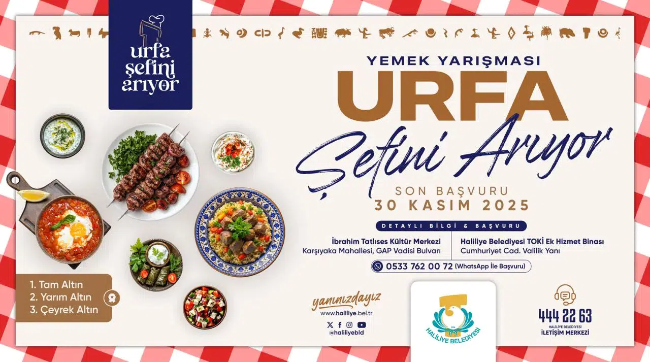 Urfa’nın En İyi Şefi Aranıyor: Başvurular Devam Ediyor