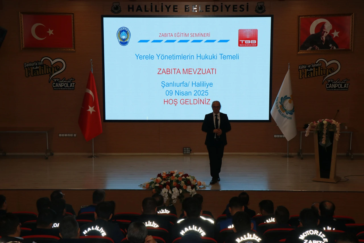 HALİLİYE BELEDİYESİ ZABITA PERSONELİNE MEVZUAT EĞİTİMİ VERİLDİ
