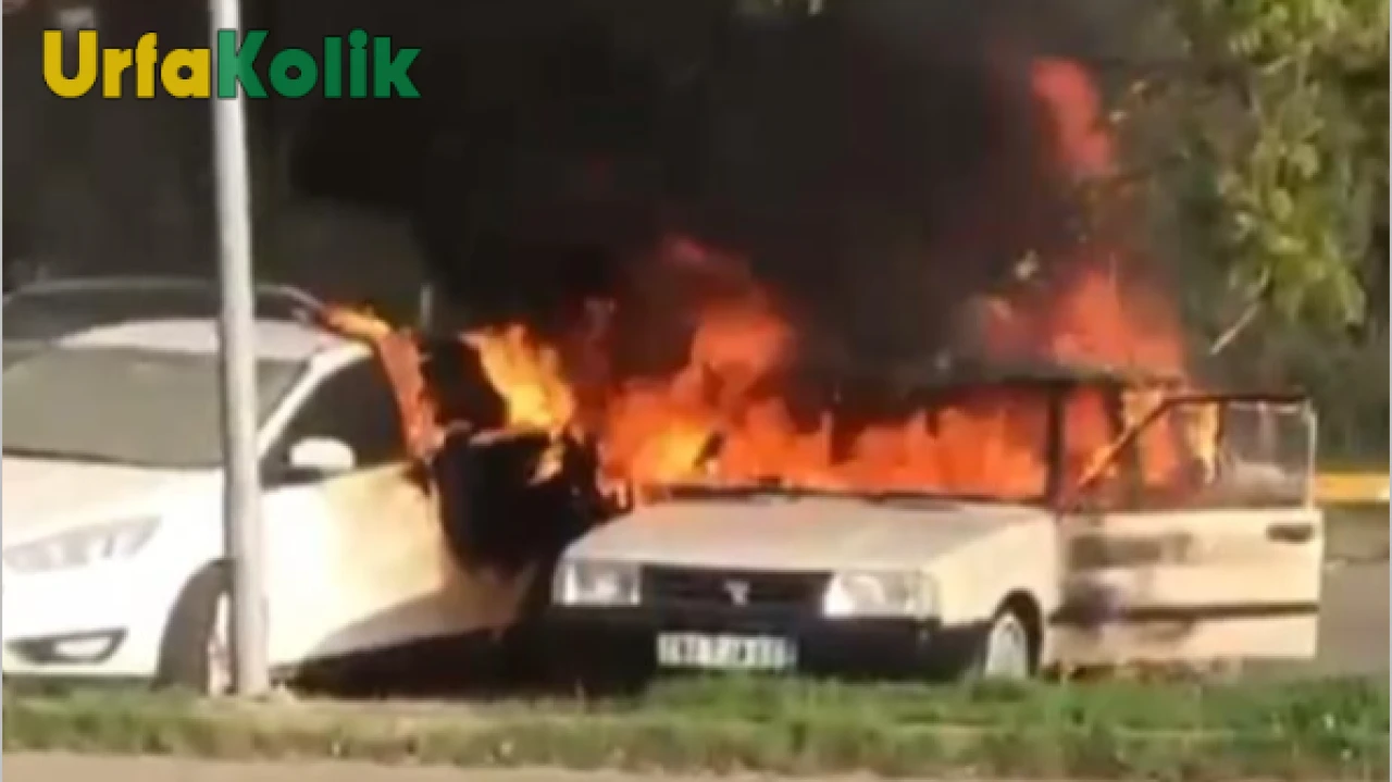 Siverek Devlet Hastanesi Otoparkında Çıkan Yangında Araçlar Kül Oldu!