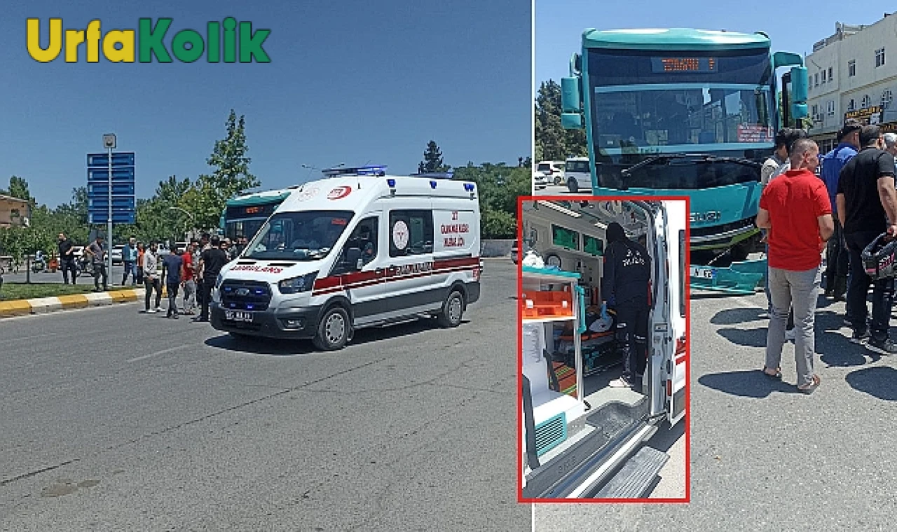 Eyyübiye'de Otobüs ile Motosiklet Çarpıştı: Yaralı Hastaneye Kaldırıldı