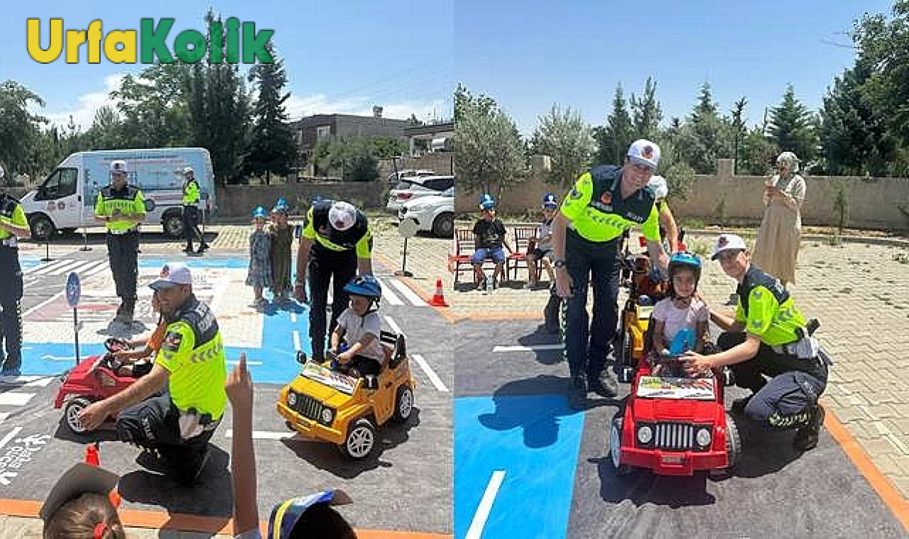 Bozova'da Çocuklara Trafik Kuralları Eğitimi Verildi