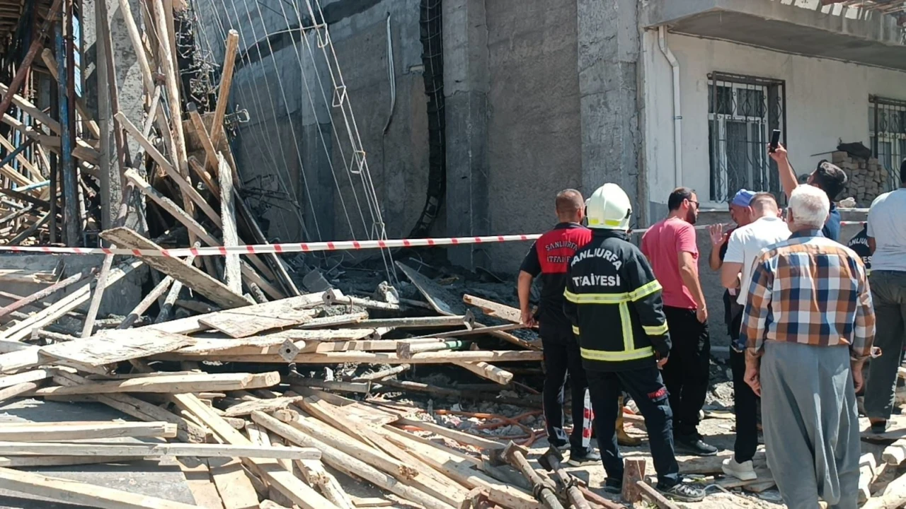 Viranşehir’de İnşaatta Korkutan Çökme