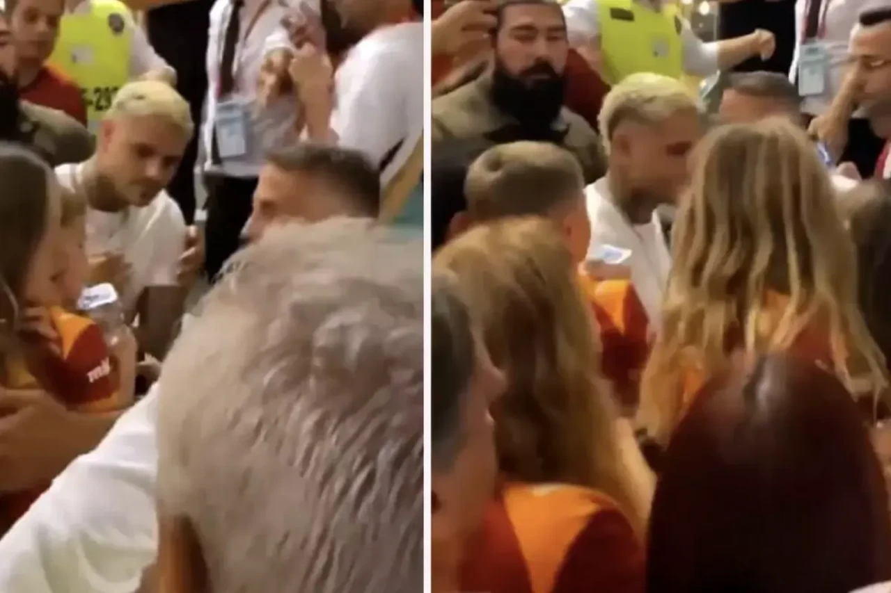 ICARDI Galatasaray Taraftarına Kafa Attı