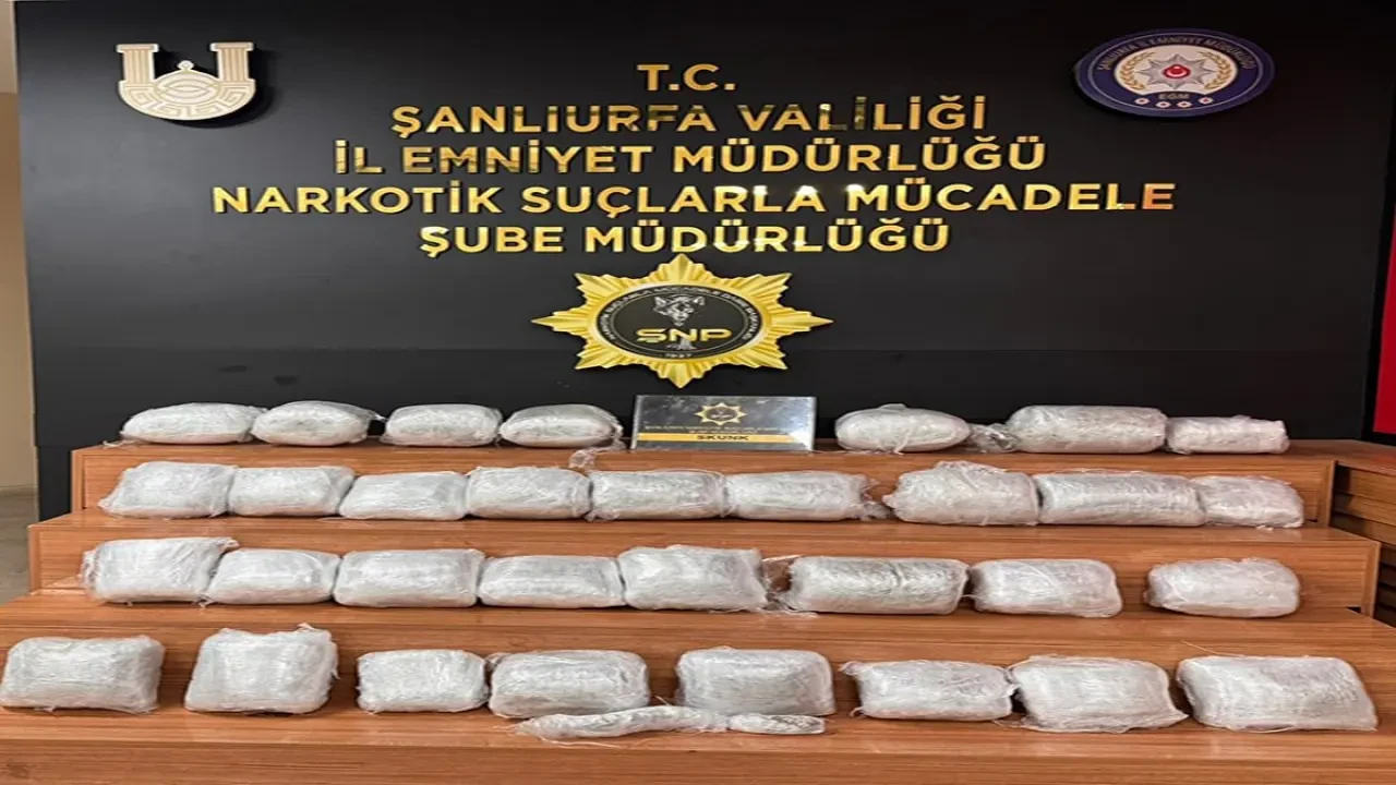 Şanlıurfa’da Uyuşturucu Operasyonu