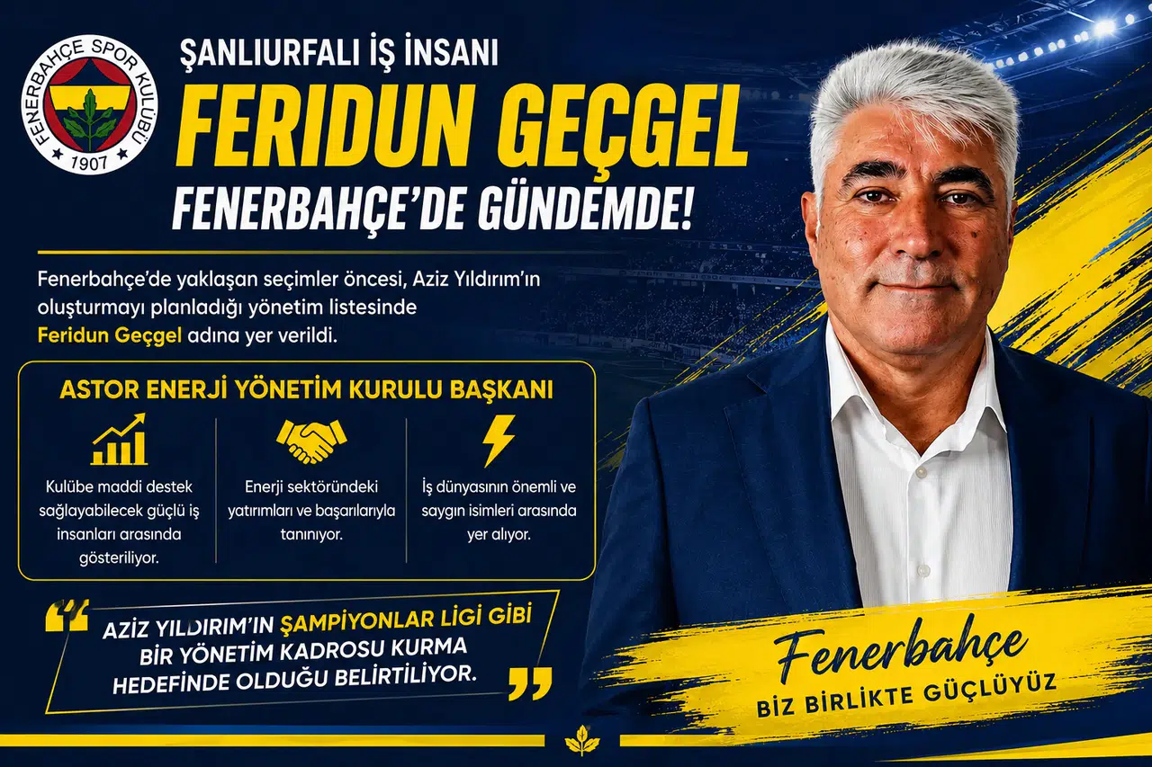 Şanlıurfalı İş İnsanı Feridun Geçgel, Aziz Yıldırım’ın Listesinde Mi?