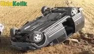 Suruç'ta Trafik Kazası: Araç Takla Attı, Sürücü Hastaneye Kaldırıldı!