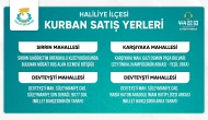 Haliliye’de Kurban Satış Ve Kesim Yerleri Belirlendi