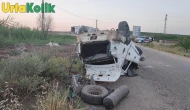 Diyarbakır'ın Bismil ilçesinde otomobil devrildi: 1 ölü, 4 yaralı!