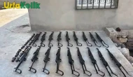 Urfa'da 18 adet Kalaşnikof ve büyük miktarda silah ile mühimmat ele geçirildi.