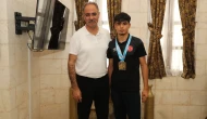 Başkan Kuş, Türkiye Şampiyonu Karateciyi Tebrik Etti