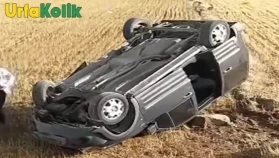 Suruç'ta Trafik Kazası: Araç Takla Attı, Sürücü Hastaneye Kaldırıldı!