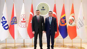 Başkan Özyavuz İçişleri Bakanı Mustafa Çiftçi'yi Ziyaret Etti