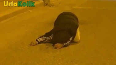 Şanlıurfa'da Uyuşturucu Kullanan Genç, Cadde Üzerinde Panik Atağa Yakalandı!