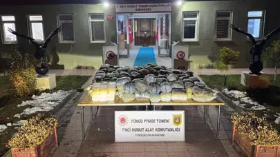 Hakkâri Hudut Hattında Uyuşturucu Operasyonu