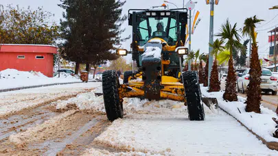 Harran'da Kar Yağışı Etkili Oldu: Belediye Ekipleri Yolları Açtı