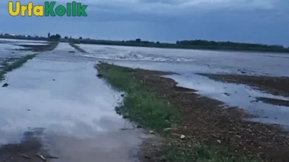 Boztepe köyünde DSİ sulama borusu patladı, tarlalar sular altında!