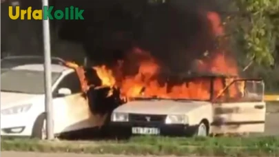 Siverek Devlet Hastanesi Otoparkında Çıkan Yangında Araçlar Kül Oldu!