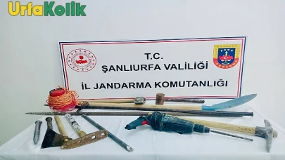 Şanlıurfa'da Kaçak Kazı Yapan 3 Kişi Jandarma Tarafından Yakalandı