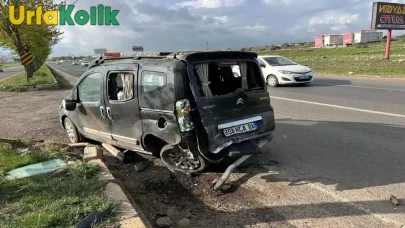 Şanlıurfa'da meydana gelen trafik kazasında otomobil ile ticari araç çarpıştı: 1 kişi yaralandı.