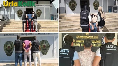 Şanlıurfa'da Firari Şahıslara Yönelik Gerçekleştirilen Operasyonda 12 Zanlı Tutuklandı