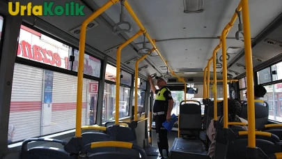Şanlıurfa'da Trafik Zabıtası Özel Halk Otobüslerini Denetledi