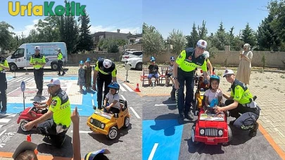 Bozova'da Çocuklara Trafik Kuralları Eğitimi Verildi