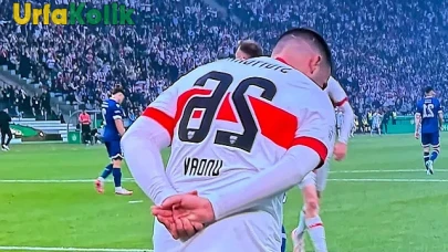 Urfalı bir futbolcu, Berlin'de attığı golle sevinci yaşadı.