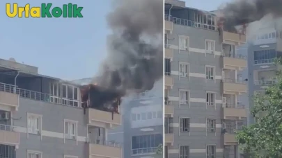 Şanlıurfa'nın Siverek ilçesinde çıkan apartman yangını paniğe neden oldu!