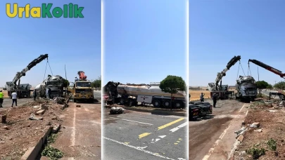 Hilvan'da Yakıt Tankeri Devrildi: 1 Yaralı!
