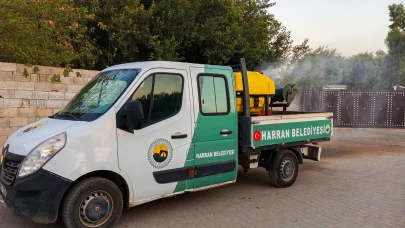 Harran'da Haşere Ve Sineklere Karşı İlaçlama Çalışmaları Sürüyor