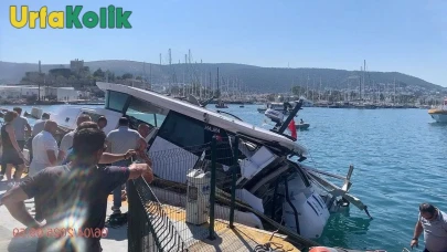 Bodrum'da Marinada Teknede Meydana Gelen Patlama Olayı!