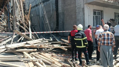 Viranşehir’de İnşaatta Korkutan Çökme