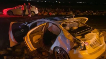 Hilvan'da Takla Atan Otomobilde 3 Kişi Yaralandı