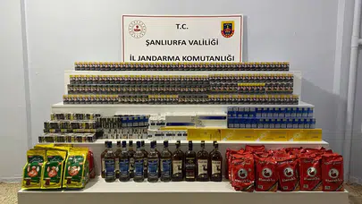 Viranşehir’de Kaçak Sigara Ve Alkol Operasyonu