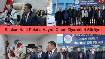 Başkan Halil Polat’a Hayırlı Olsun Ziyaretleri Sürüyor
