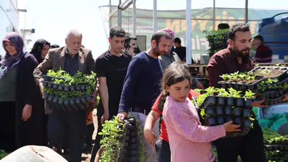 Büyükşehir, 1 Milyon Fide Dağıtarak Üreticiyi Destekledi