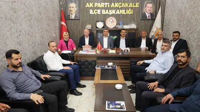 AK Parti İl Başkanı Günbegi Akçakale'de Gönül Ziyaretleri Gerçekleştirdi