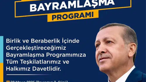 AK Parti Şanlıurfa’da Bayramlaşma Programı Düzenlenecek