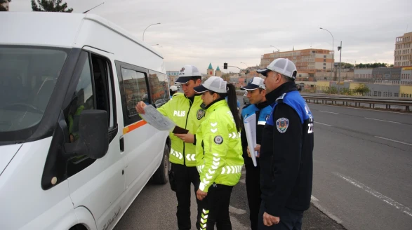 Şanlıurfa’da Personel Servis Araçlarına Sıkı Denetim