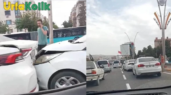 Şanlıurfa'da trafik kazası dehşeti: 4 araç çarpıştı!