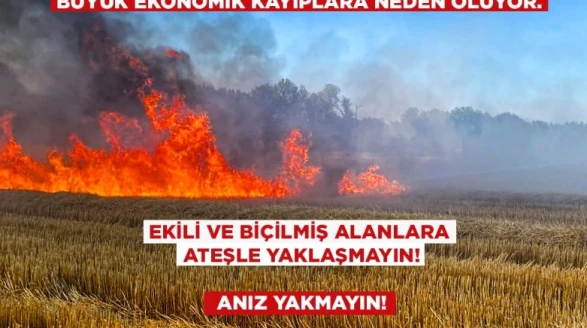Şanlıurfa Valisi Anız Yangınları İçin Uyardı