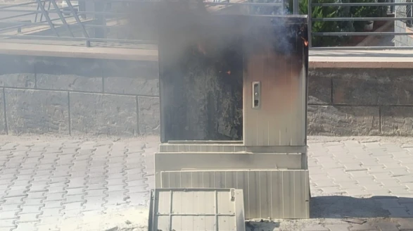 Şanlıurfa’da Elektrik Panosu Alev Aldı