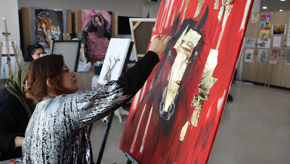 Karamek Resim Kursuyla Yetenekler Keşfediliyor