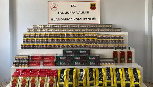 Şanlıurfa’da Kaçak Tütün ve Alkol Operasyonu: