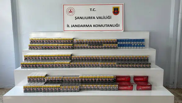 Şanlıurfa’da Kaçak Sigara Operasyonu: 4 Bin 900 Paket Ele Geçirildi