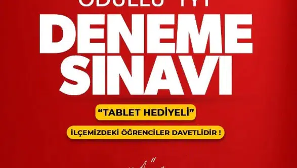 Harran Belediyesi Tablet Ödüllü Deneme Sınavı Yapacak