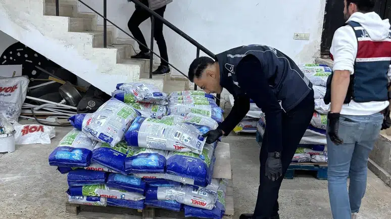 Sahte Deterjan Dolum Depolarına Baskın