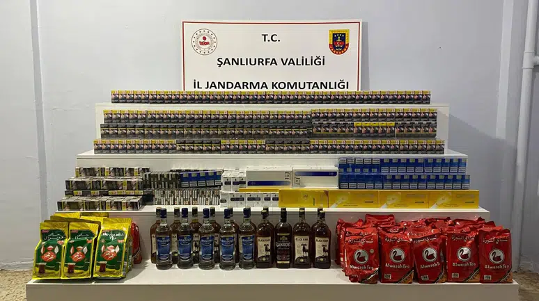 Viranşehir’de Kaçak Sigara Ve Alkol Operasyonu