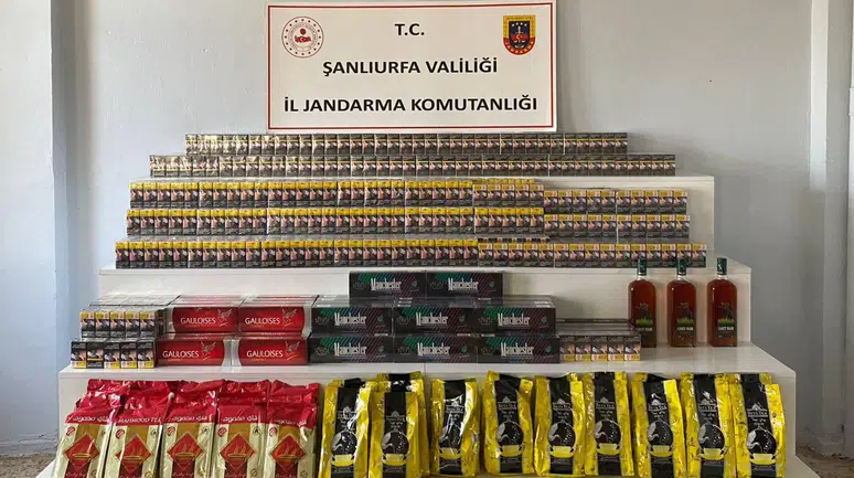 Şanlıurfa’da Kaçak Tütün ve Alkol Operasyonu: