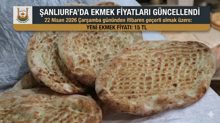 Şanlıurfa’da Ekmeğe Zam